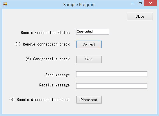 8_Remote connection status Connected